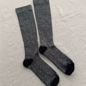 Wellow Heather Gray Tall Compression Socks XL